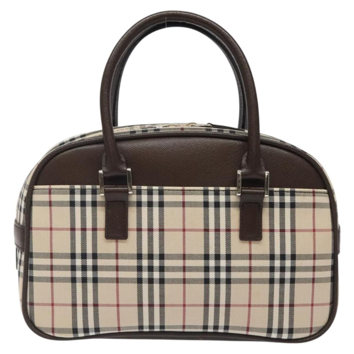 Burberry Burberry Nova Check Bowling Bag Canvas Size ONE SIZE - 2 Thumbnail