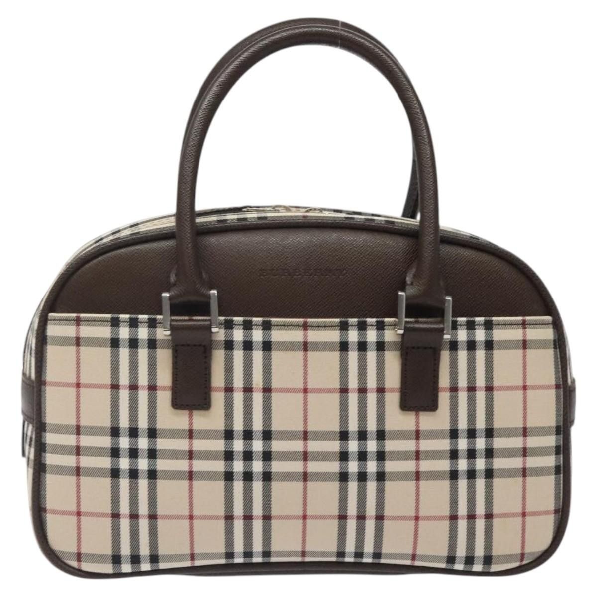 Burberry Burberry Nova Check Bowling Bag Canvas Size ONE SIZE - 17 Thumbnail
