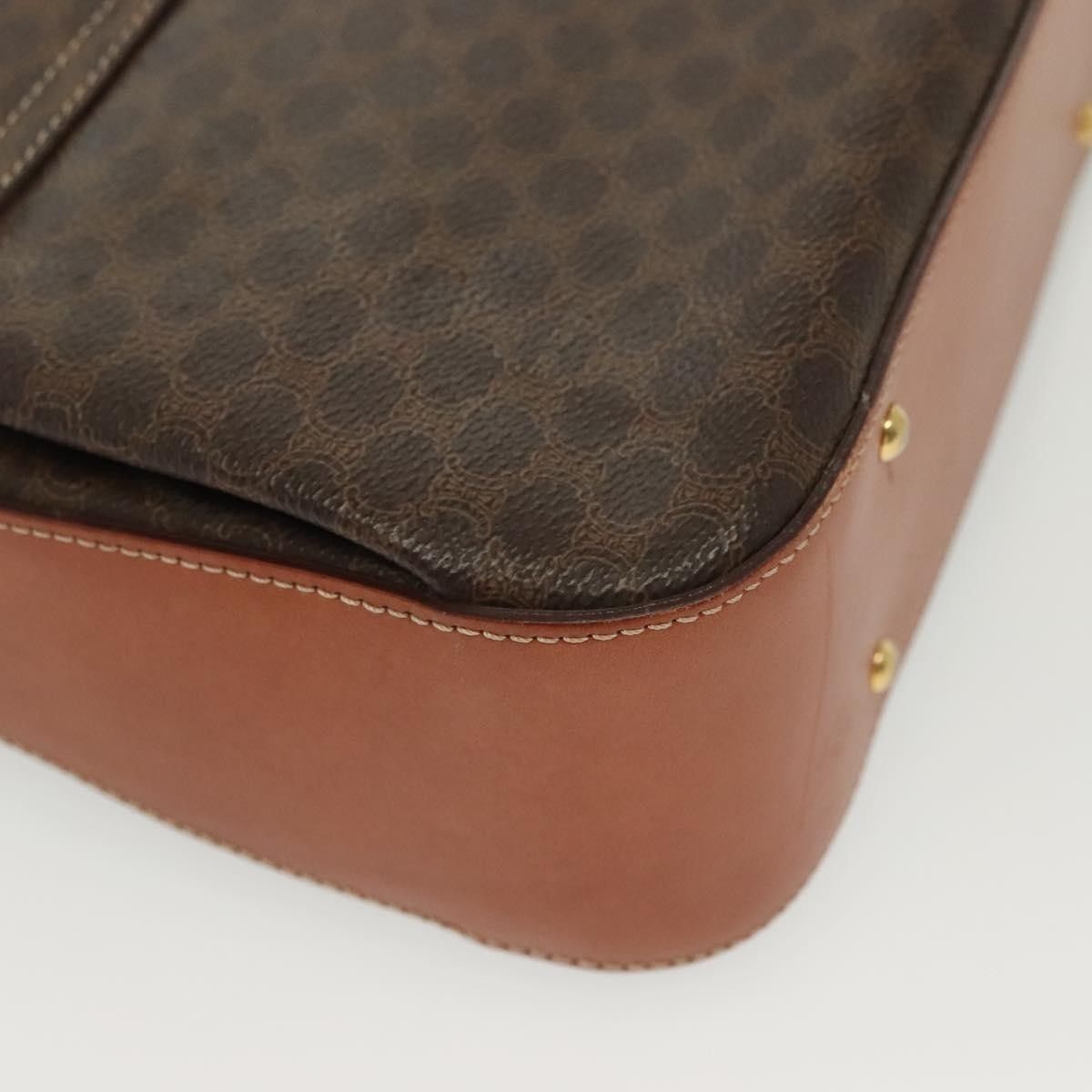 Celine Celine Vintage Convertible Top Handle Bag Macadam Coated Canvas Size ONE SIZE - 10 Thumbnail