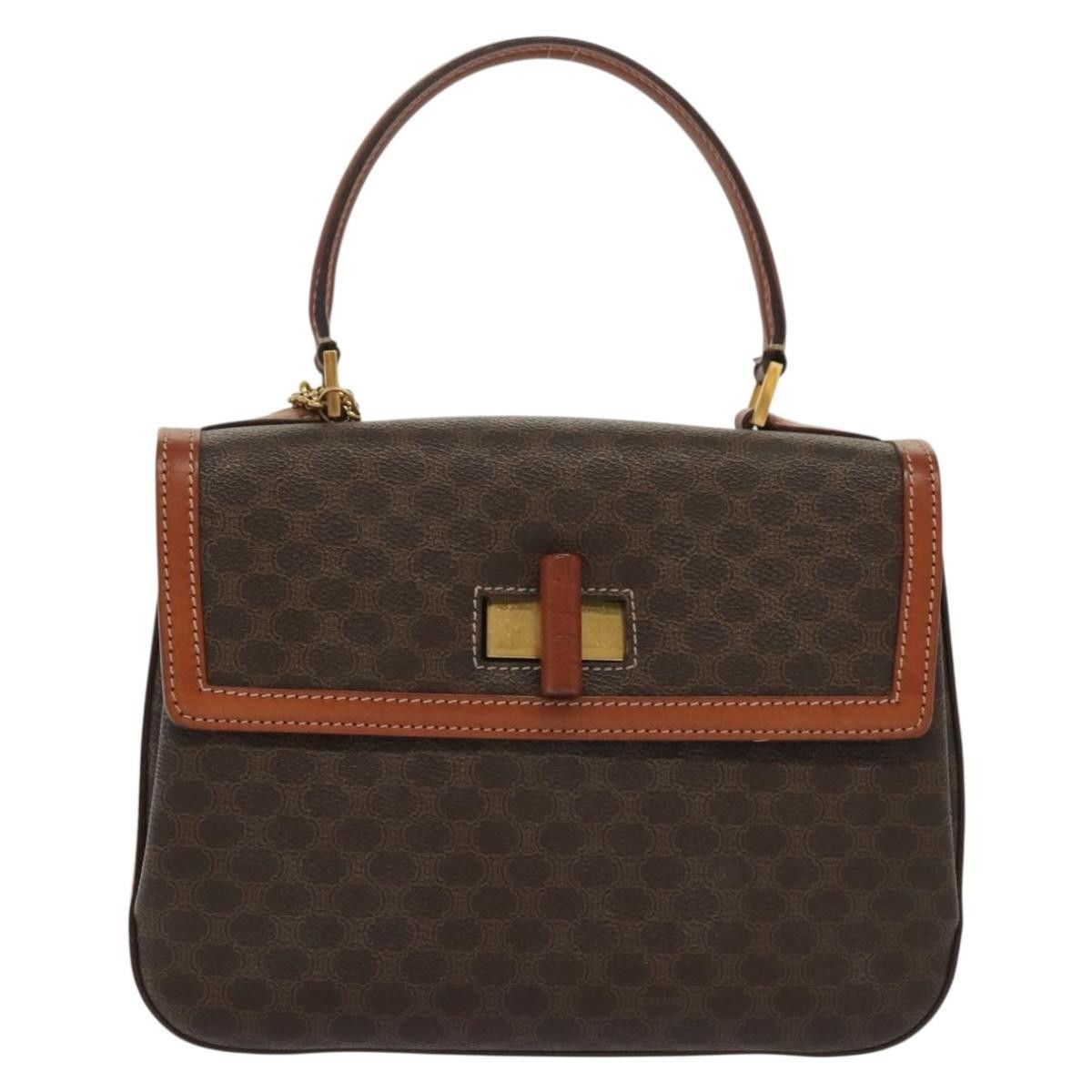 Celine Celine Vintage Convertible Top Handle Bag Macadam Coated Canvas Size ONE SIZE - 20 Thumbnail