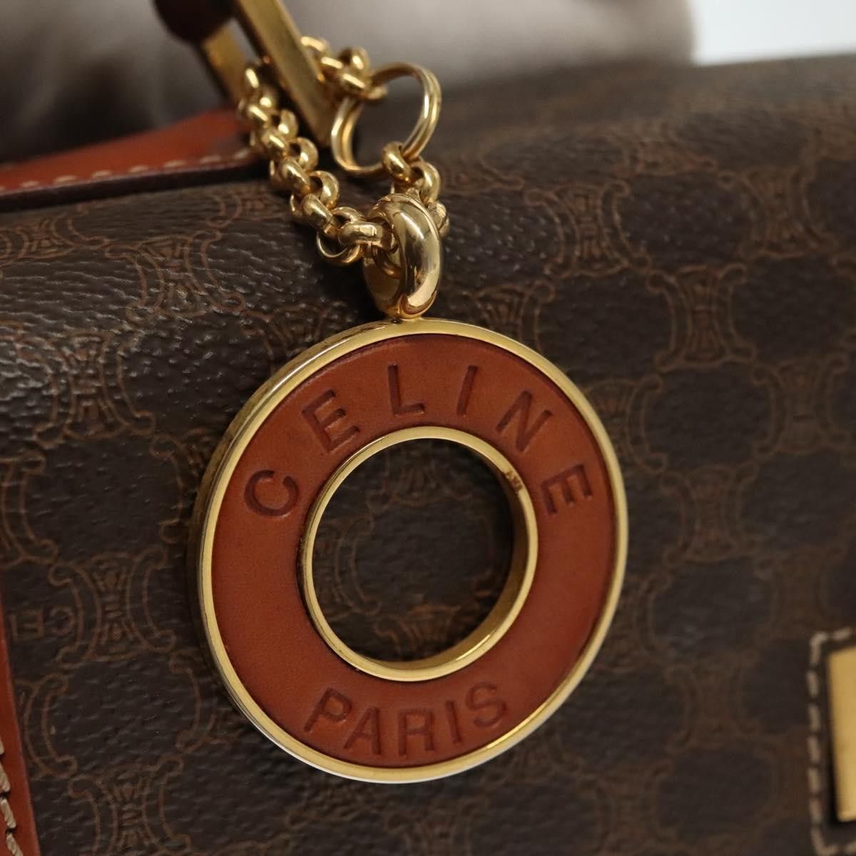 Celine Celine Vintage Convertible Top Handle Bag Macadam Coated Canvas Size ONE SIZE - 14 Thumbnail