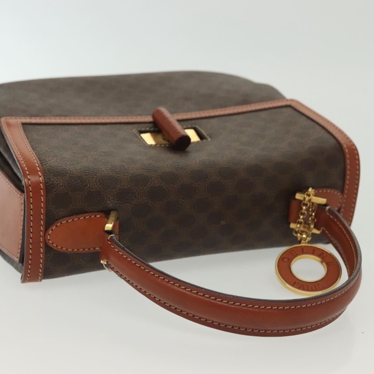 Celine Celine Vintage Convertible Top Handle Bag Macadam Coated Canvas Size ONE SIZE - 8 Thumbnail