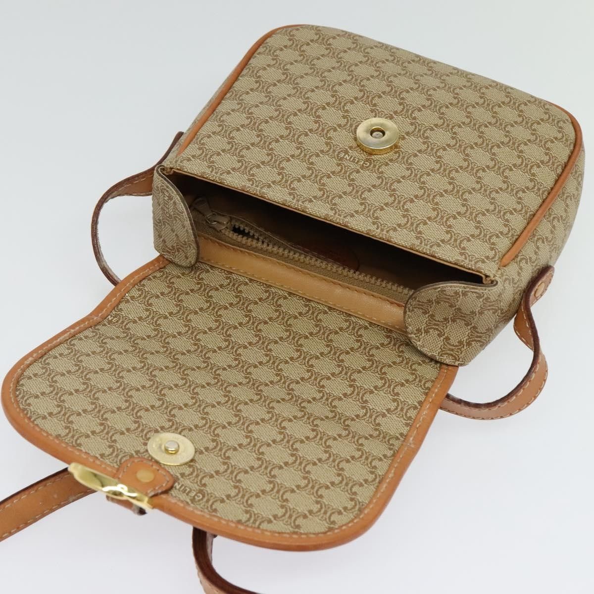 Celine Celine Vintage Macadam Shoulder Bag Canvas Size ONE SIZE - 19 Thumbnail