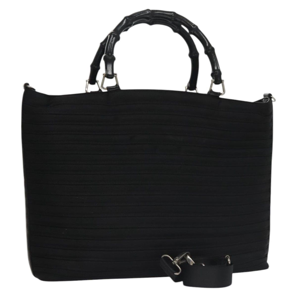 Gucci Gucci Vintage Bamboo Handle Tote Nylon Size ONE SIZE - 19 Thumbnail