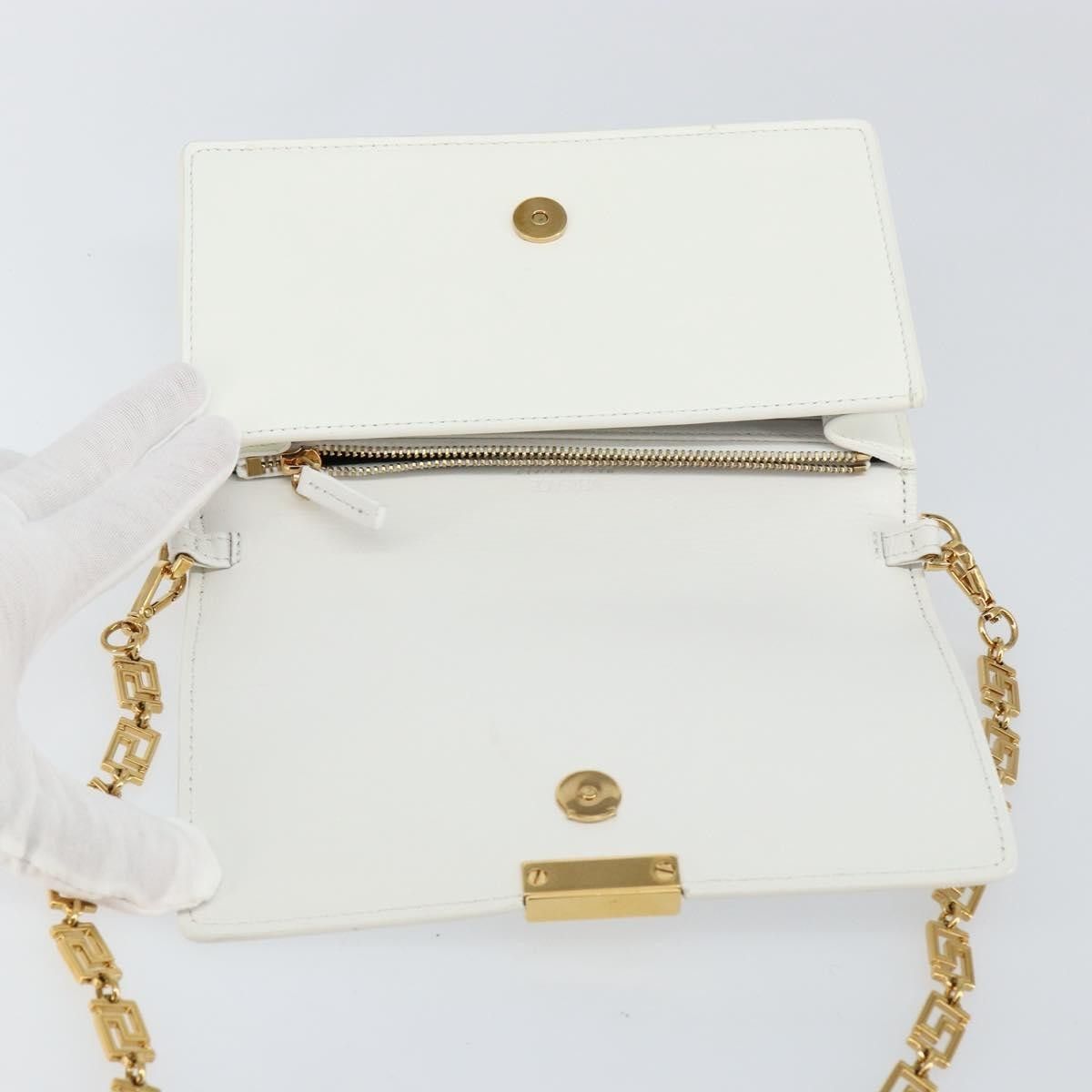Versace Versace Greca Goddess Wallet on Chain Leather Size ONE SIZE - 18 Thumbnail