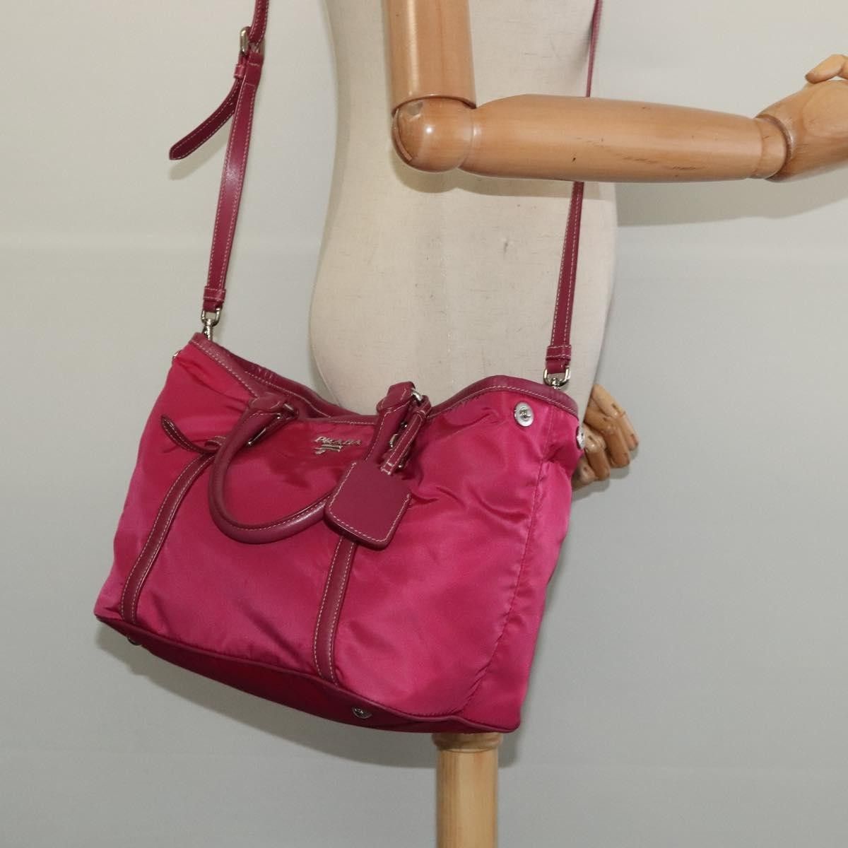 Prada Prada Convertible Belted Hobo Tessuto with Leather Size ONE SIZE - 15 Thumbnail