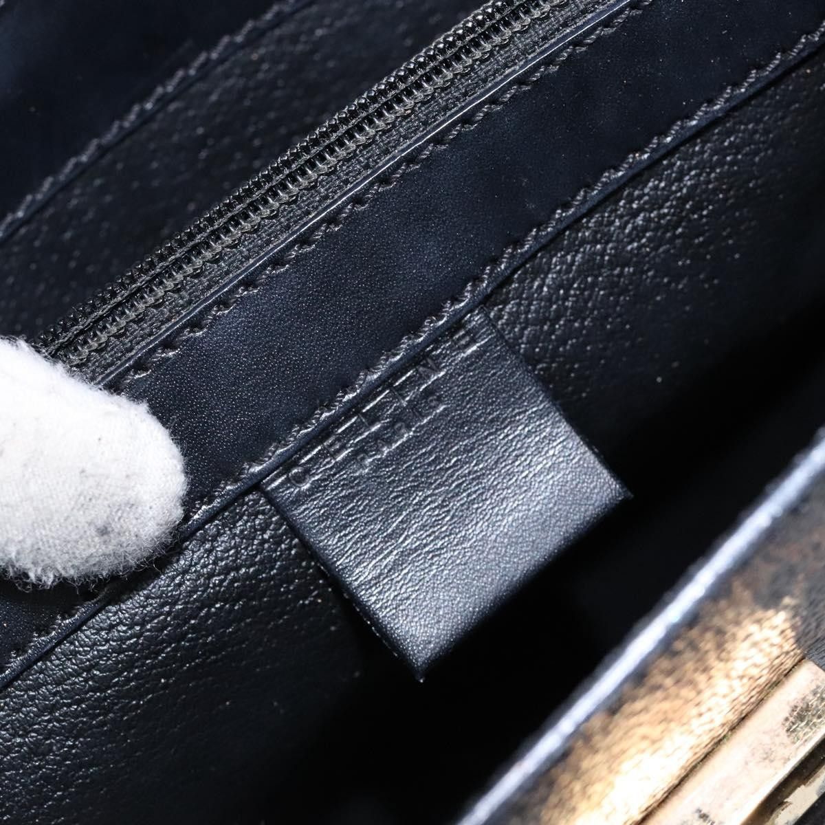 Celine Celine Vintage Convertible Top Handle Bag Macadam Coated Canvas Size ONE SIZE - 6 Thumbnail