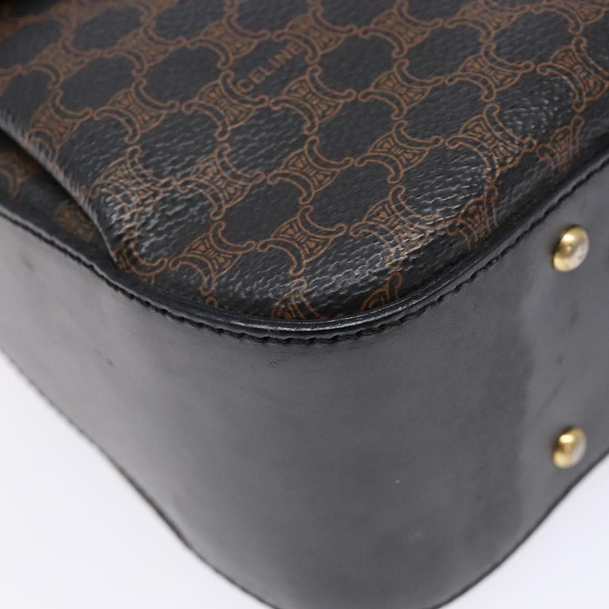 Celine Celine Vintage Convertible Top Handle Bag Macadam Coated Canvas Size ONE SIZE - 10 Thumbnail