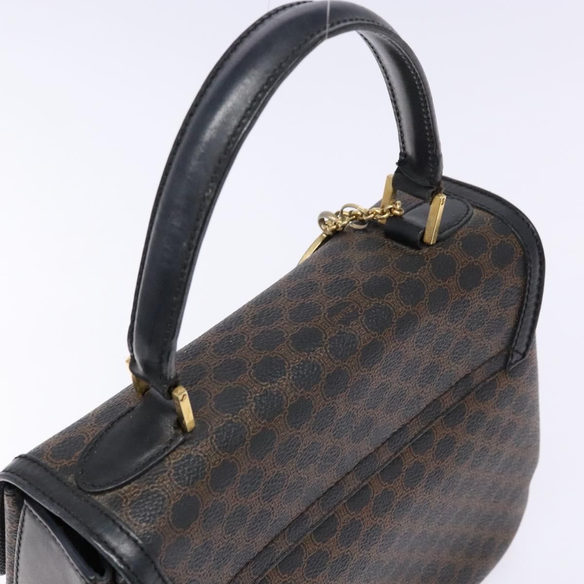 Celine Celine Vintage Convertible Top Handle Bag Macadam Coated Canvas Size ONE SIZE - 15 Thumbnail