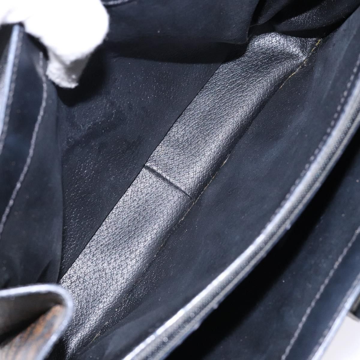 Celine Celine Vintage Convertible Top Handle Bag Macadam Coated Canvas Size ONE SIZE - 5 Thumbnail