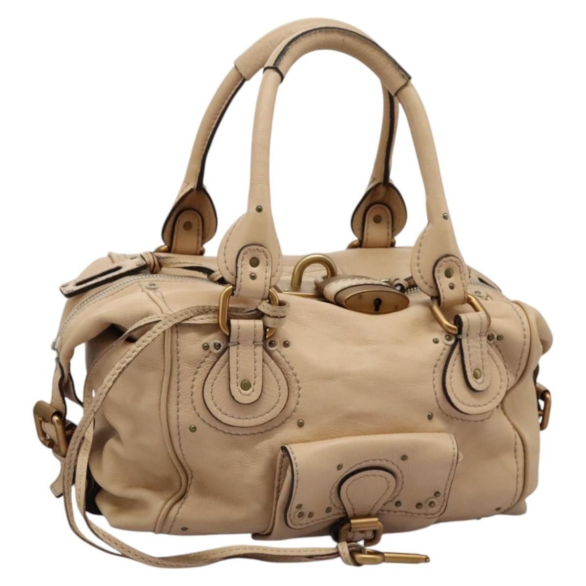 Chloe Chloe Paddington Lock Handbag Leather Size ONE SIZE - 15 Thumbnail