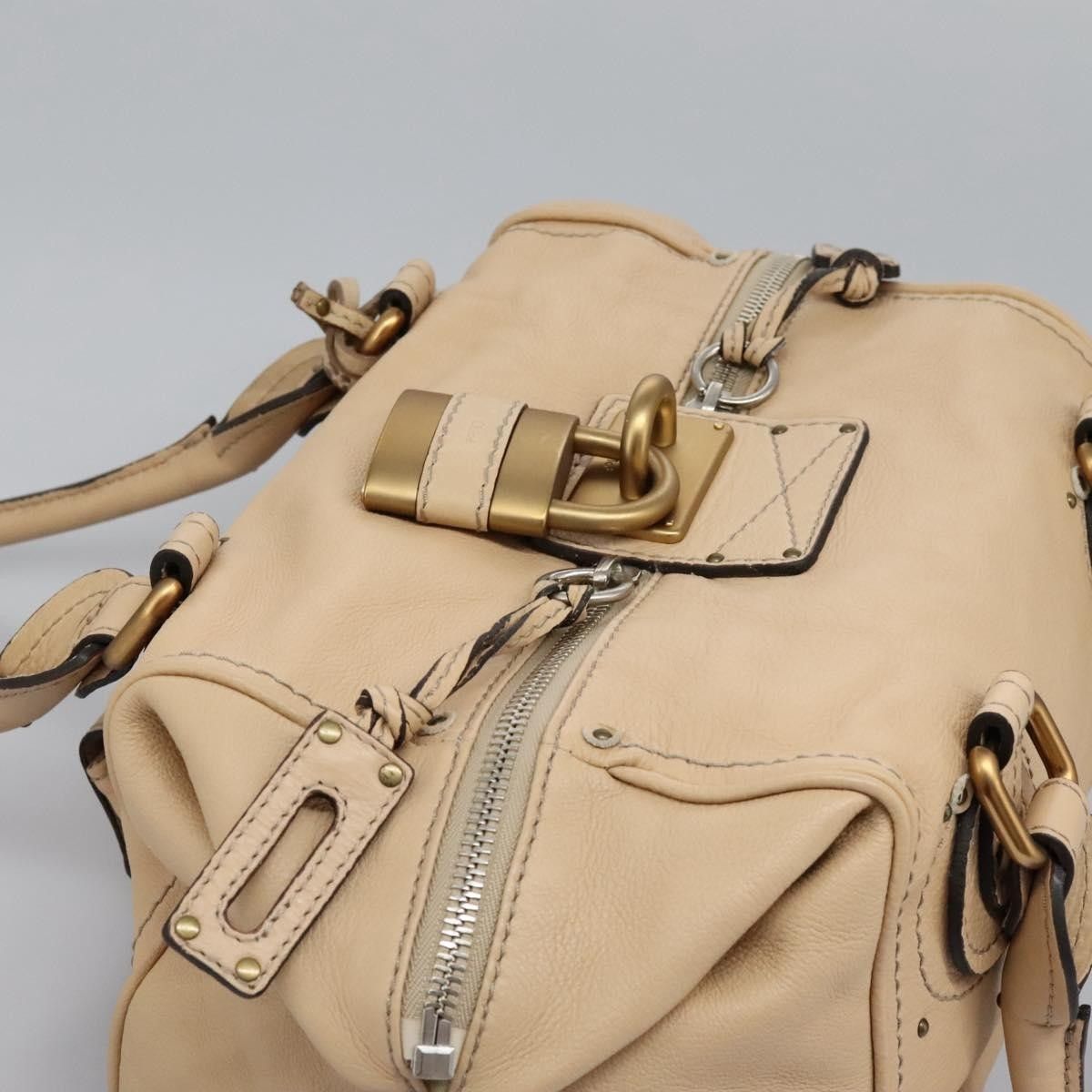 Chloe Chloe Paddington Lock Handbag Leather Size ONE SIZE - 17 Thumbnail
