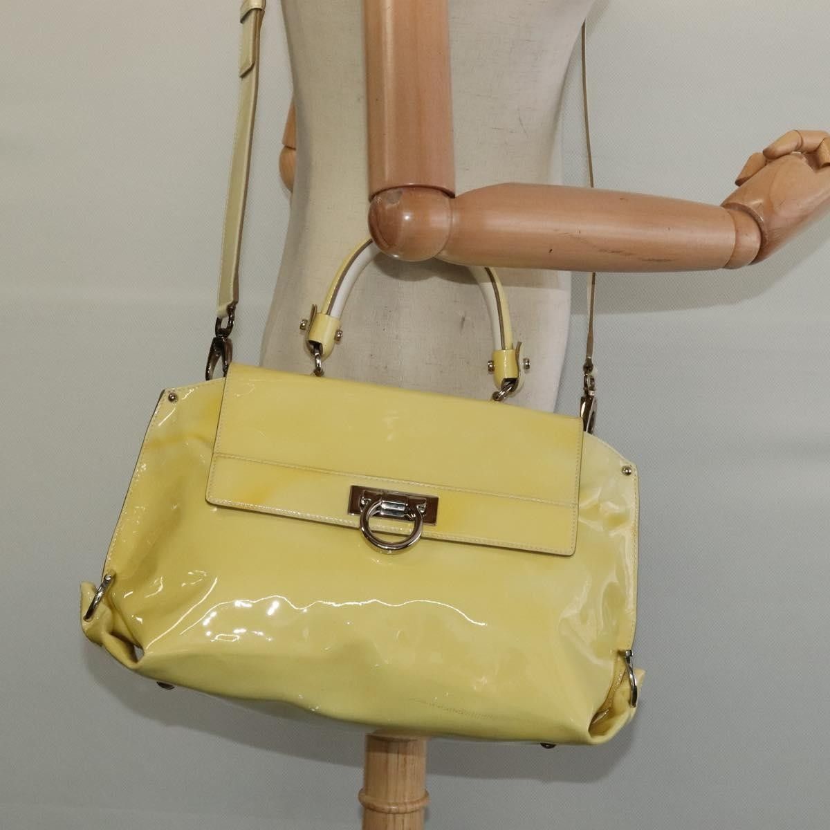 Salvatore Ferragamo Salvatore Ferragamo Sofia Satchel Patent leather Size ONE SIZE - 15 Thumbnail