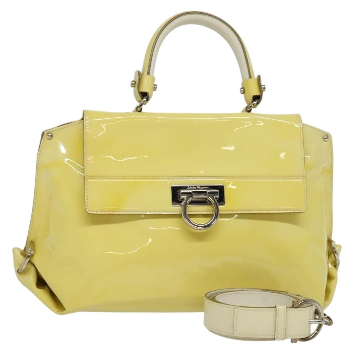 Salvatore Ferragamo Salvatore Ferragamo Sofia Satchel Patent leather Size ONE SIZE - 16 Thumbnail