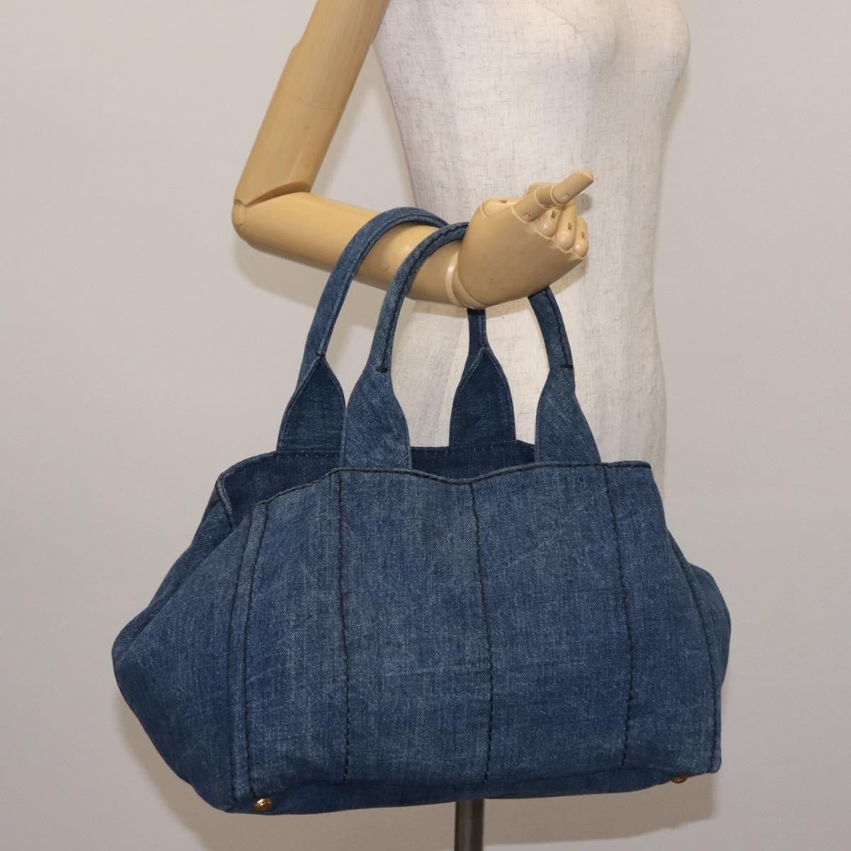 Prada Prada Canapa Convertible Tote Denim Size ONE SIZE - 14 Thumbnail