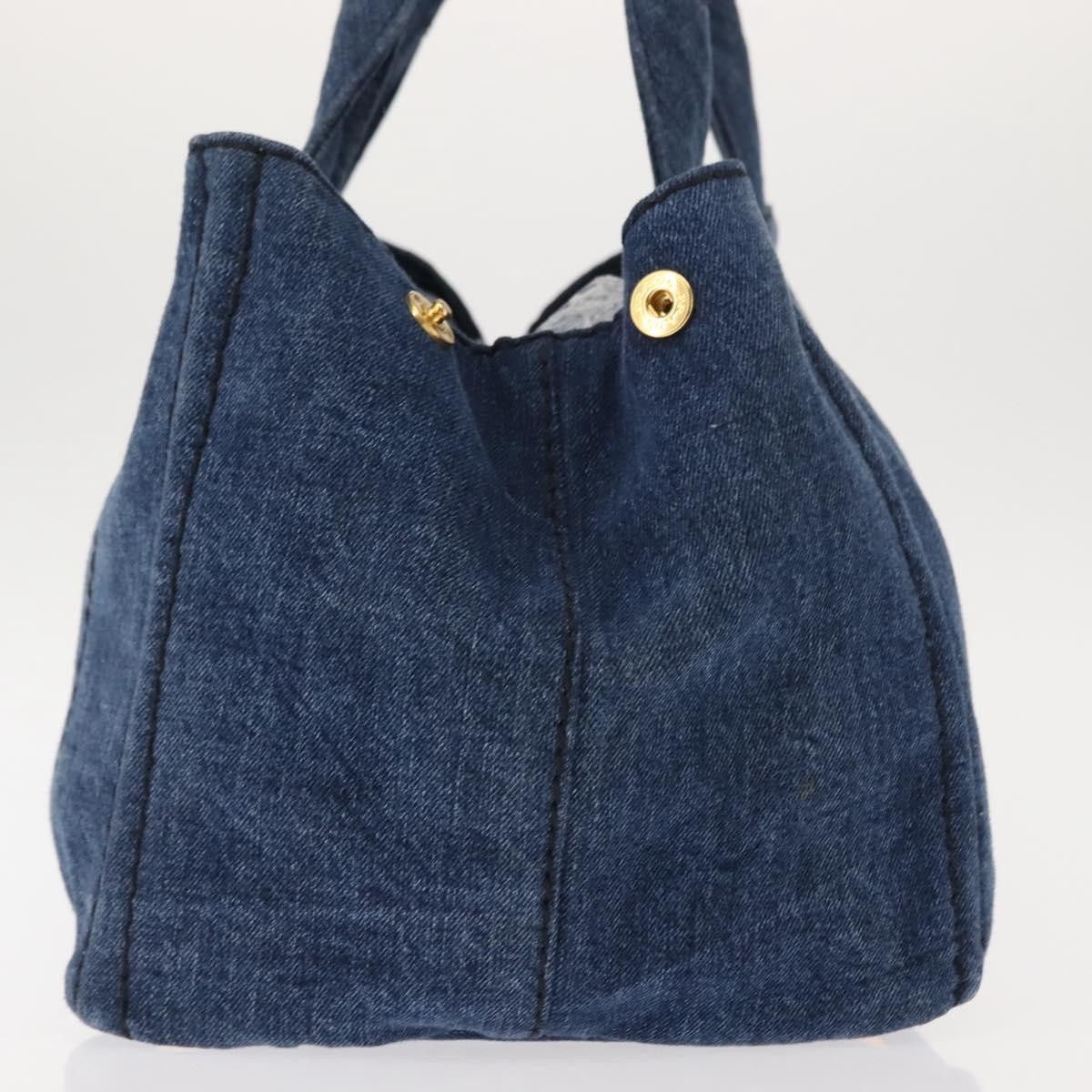 Prada Prada Canapa Convertible Tote Denim Size ONE SIZE - 3 Thumbnail
