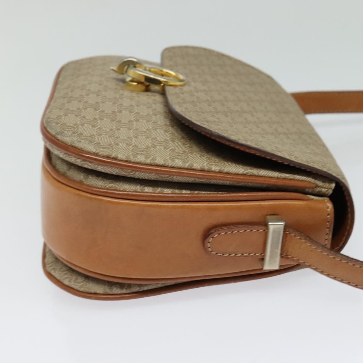 Celine Celine Vintage Macadam Shoulder Bag Canvas and Leather Size ONE SIZE - 4 Thumbnail