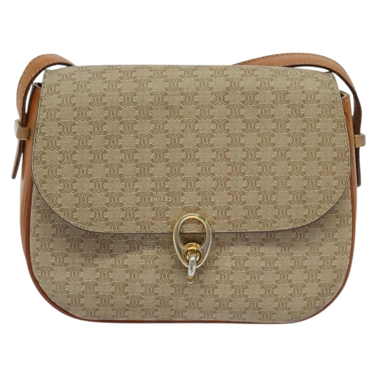 Celine Celine Vintage Macadam Shoulder Bag Canvas and Leather Size ONE SIZE - 19 Thumbnail