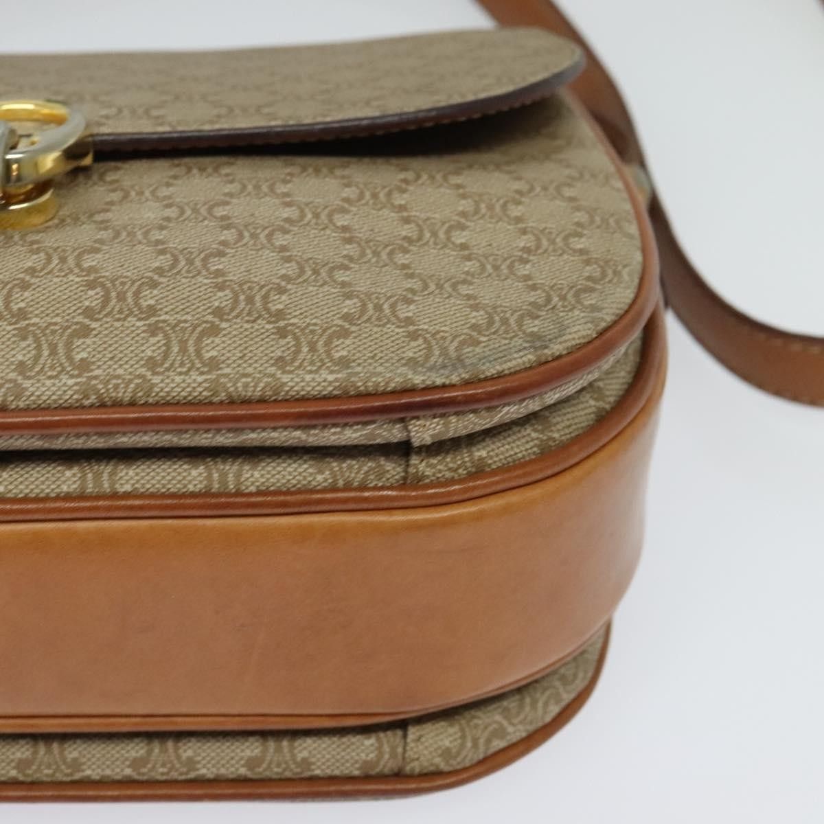 Celine Celine Vintage Macadam Shoulder Bag Canvas and Leather Size ONE SIZE - 9 Thumbnail