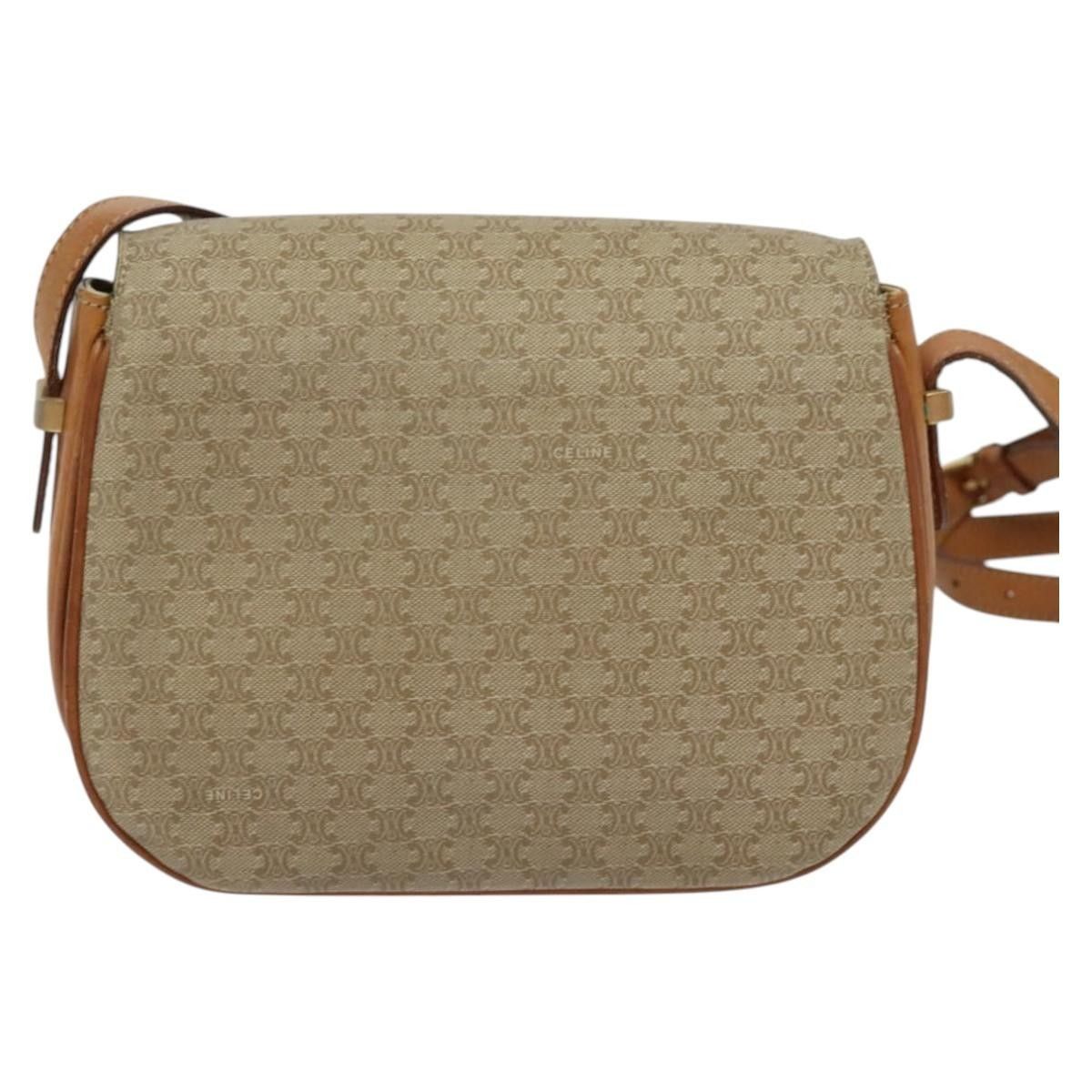 Celine Celine Vintage Macadam Shoulder Bag Canvas and Leather Size ONE SIZE - 2 Thumbnail