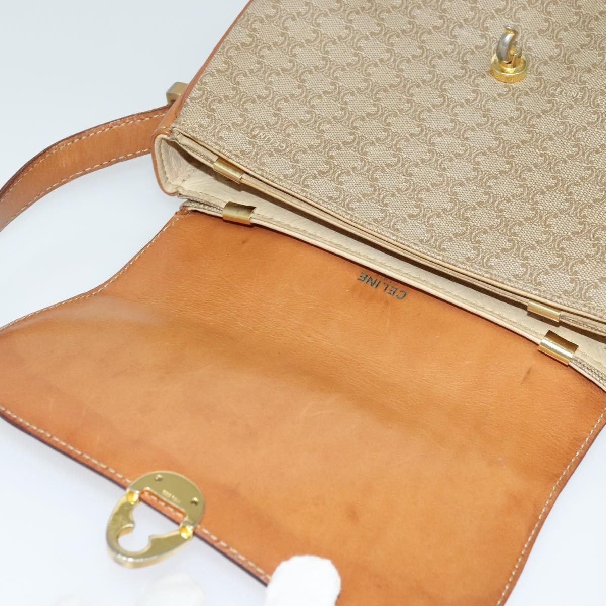 Celine Celine Vintage Macadam Shoulder Bag Canvas and Leather Size ONE SIZE - 16 Thumbnail