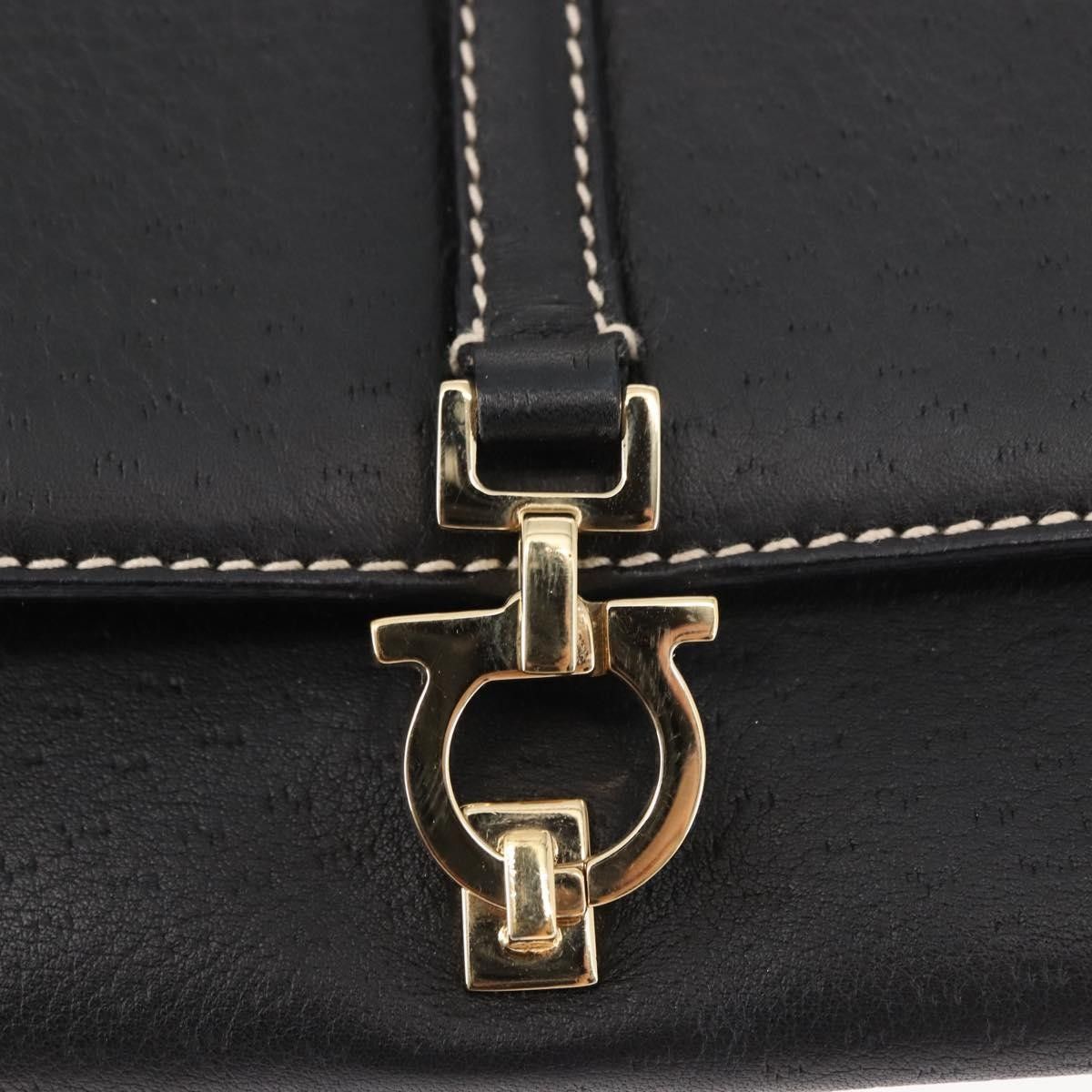 Salvatore Ferragamo Salvatore Ferragamo Flap Shoulder Bag Leather Size ONE SIZE - 9 Thumbnail