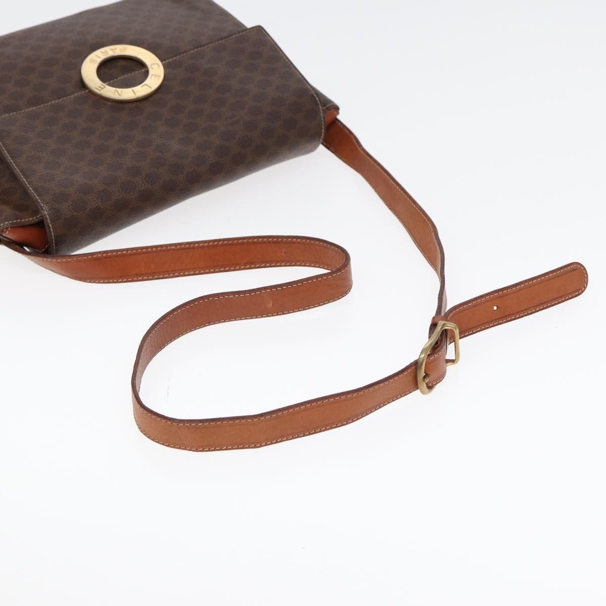 Celine Celine Vintage Macadam Circle Logo Shoulder Bag Canvas and Leather Size ONE SIZE - 7 Thumbnail