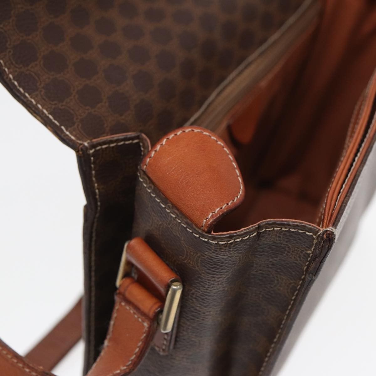 Celine Celine Vintage Macadam Circle Logo Shoulder Bag Canvas and Leather Size ONE SIZE - 20 Thumbnail