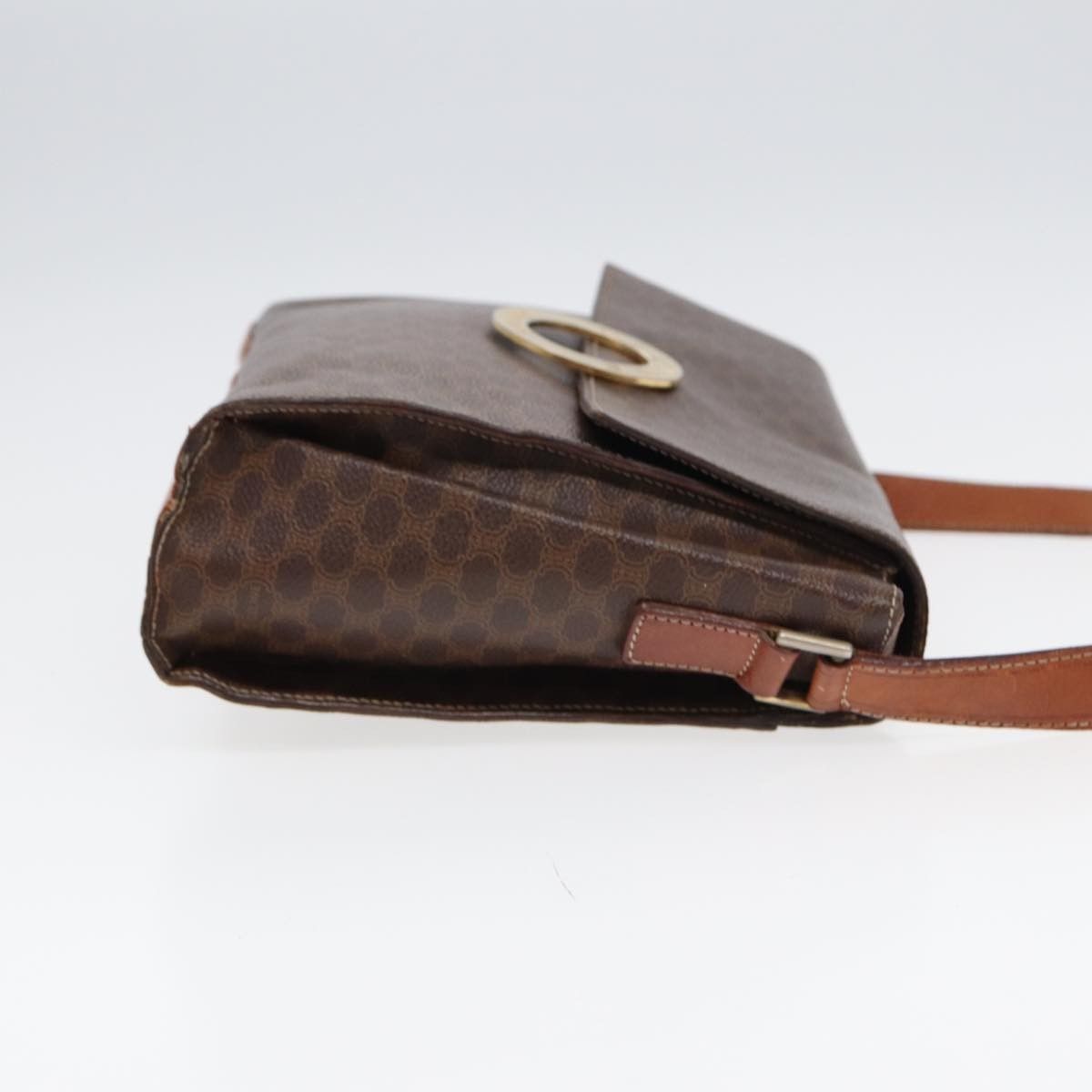 Celine Celine Vintage Macadam Circle Logo Shoulder Bag Canvas and Leather Size ONE SIZE - 3 Thumbnail