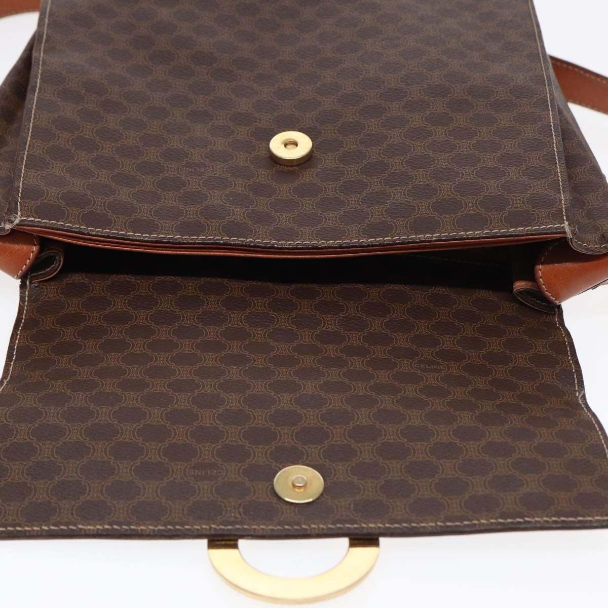Celine Celine Vintage Macadam Circle Logo Shoulder Bag Canvas and Leather Size ONE SIZE - 16 Thumbnail