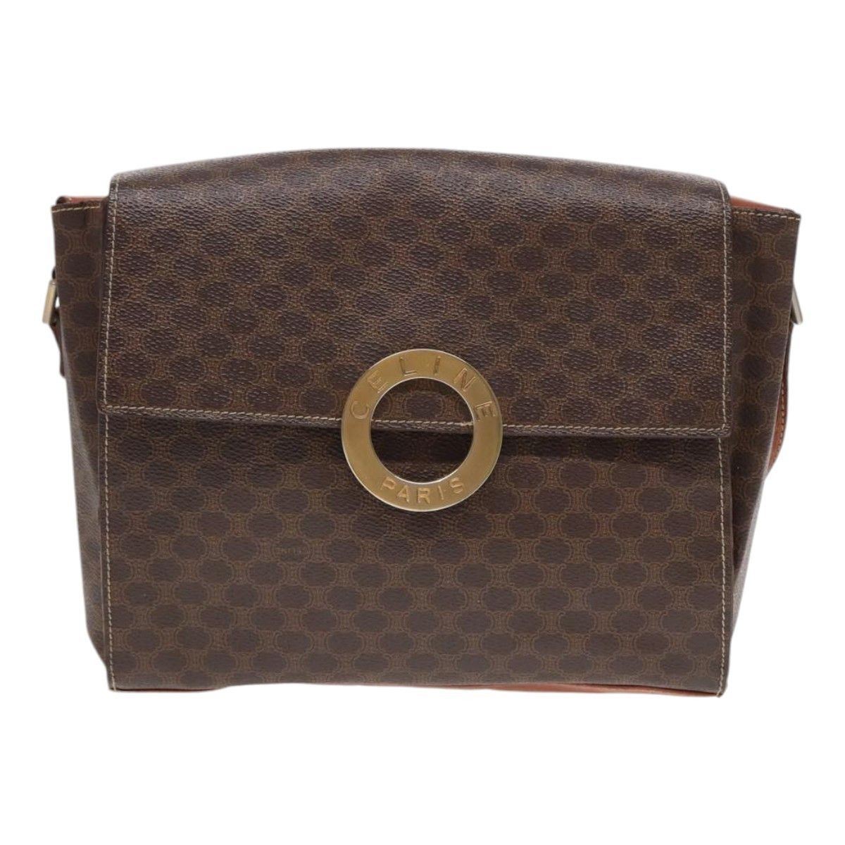 Celine Celine Vintage Macadam Circle Logo Shoulder Bag Canvas and Leather Size ONE SIZE - 18 Thumbnail