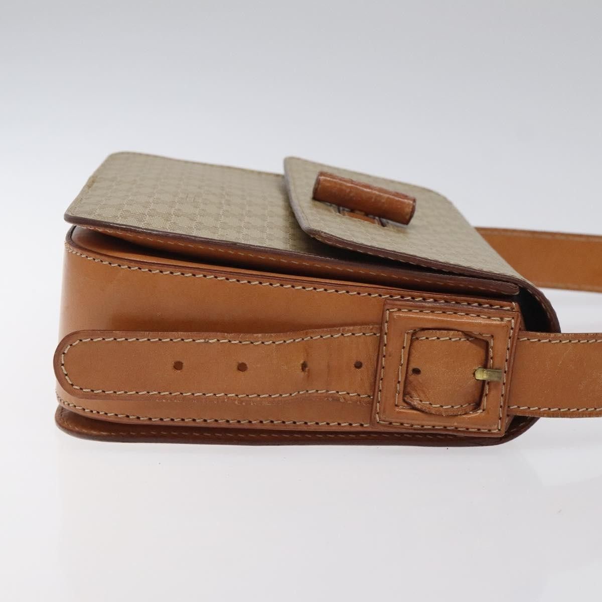 Celine Celine Vintage Convertible Macadam Turnlock Shoulder Bag Canvas and Leather Size ONE SIZE - 3 Thumbnail