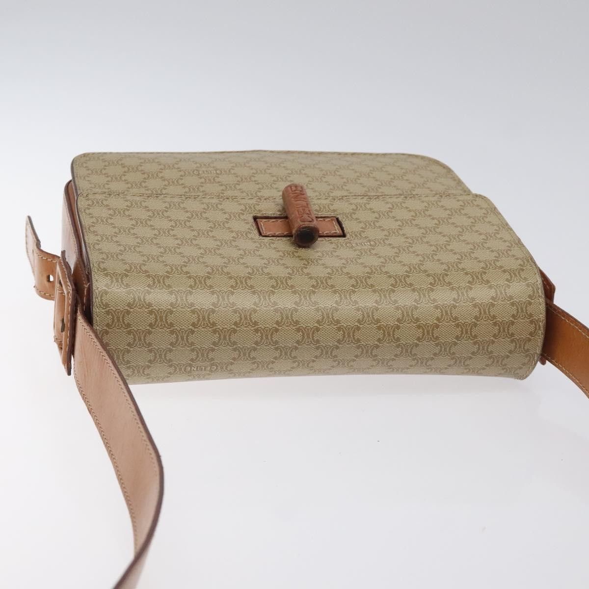 Celine Celine Vintage Convertible Macadam Turnlock Shoulder Bag Canvas and Leather Size ONE SIZE - 16 Thumbnail