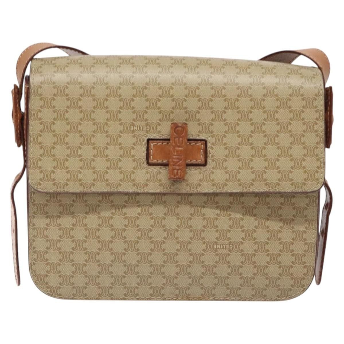 Celine Celine Vintage Convertible Macadam Turnlock Shoulder Bag Canvas and Leather Size ONE SIZE - 19 Thumbnail