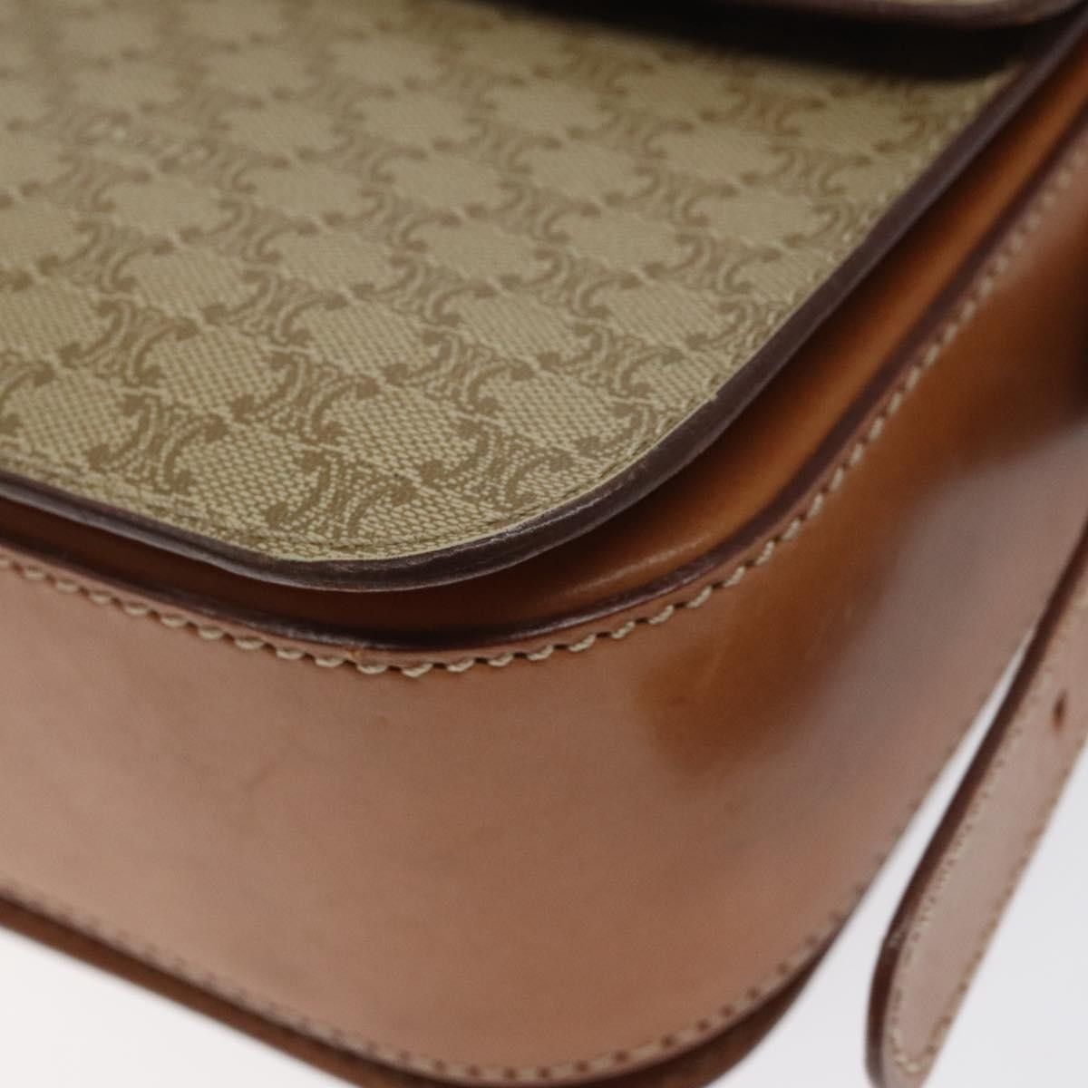 Celine Celine Vintage Convertible Macadam Turnlock Shoulder Bag Canvas and Leather Size ONE SIZE - 9 Thumbnail