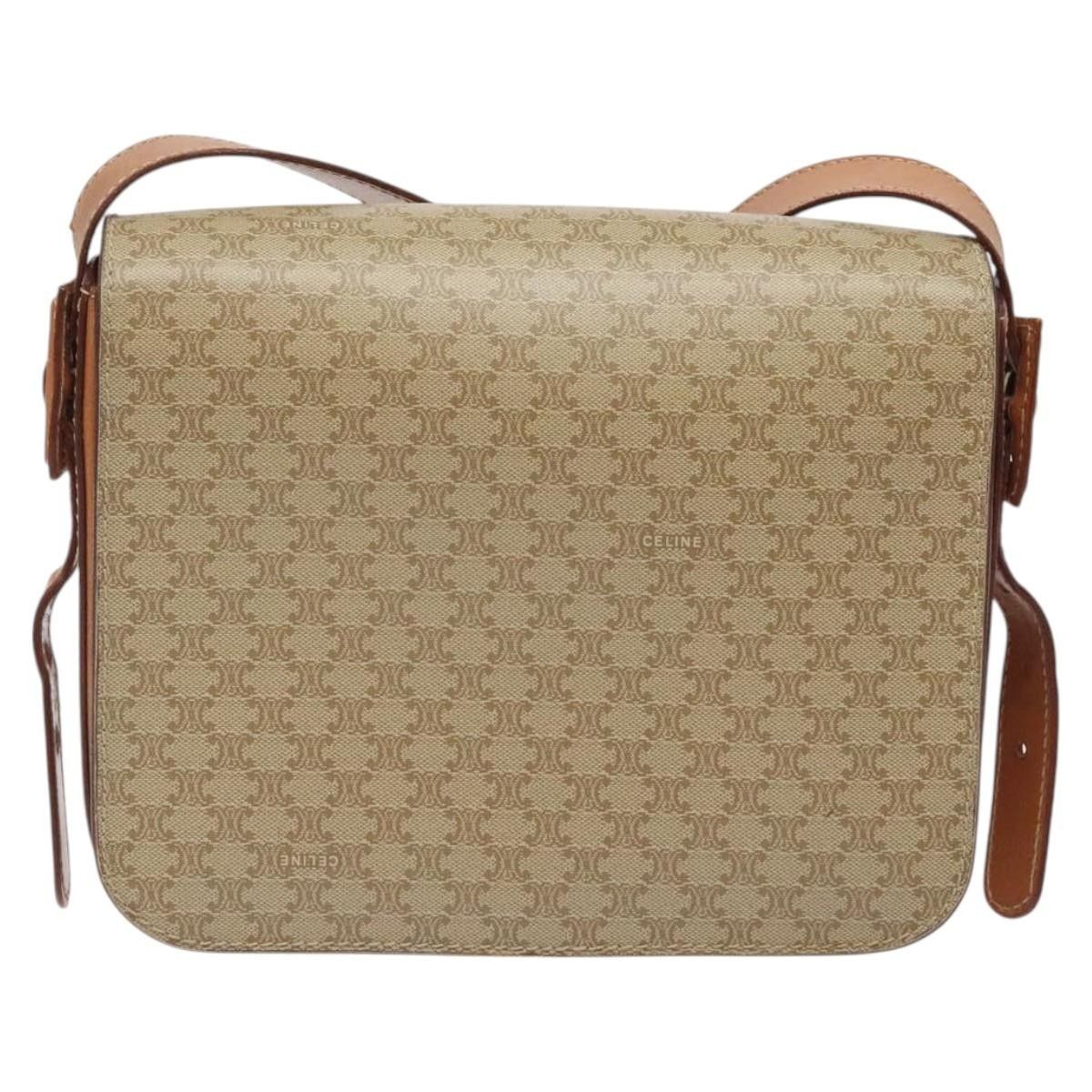 Celine Celine Vintage Convertible Macadam Turnlock Shoulder Bag Canvas and Leather Size ONE SIZE - 2 Thumbnail