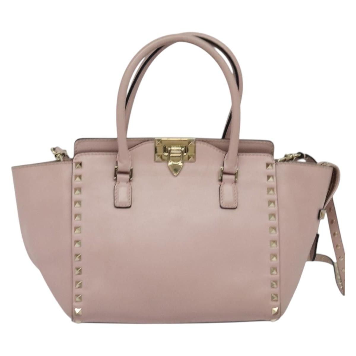 Valentino Valentino Garavani Rockstud Tote Rigid Leather Size ONE SIZE - 19 Thumbnail
