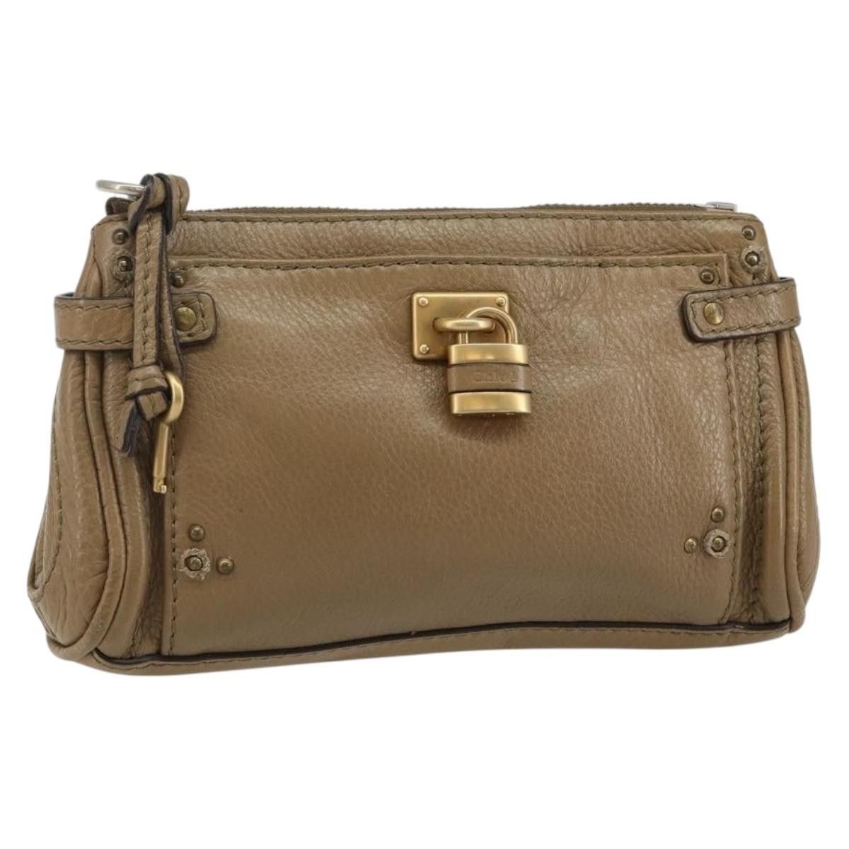 Chloe Chloe Paddington Pouch Leather Size ONE SIZE - 14 Thumbnail