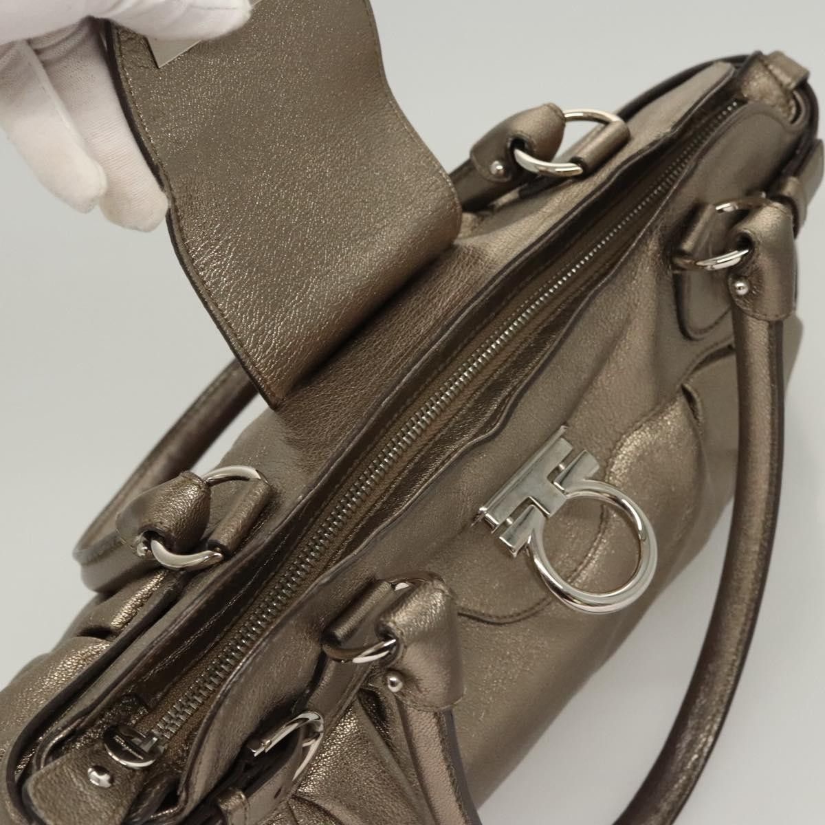 Salvatore Ferragamo Salvatore Ferragamo Marisa Satchel Leather Size ONE SIZE - 19 Thumbnail