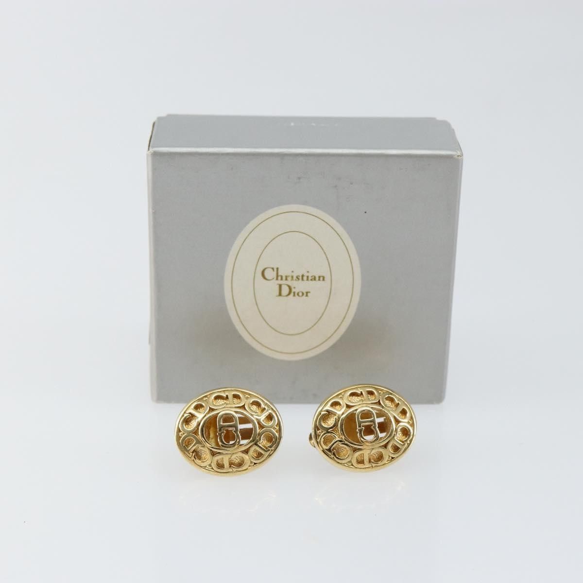 Dior Christian Dior Vintage CD Clip-On Earrings Metal Size ONE SIZE - 8 Thumbnail