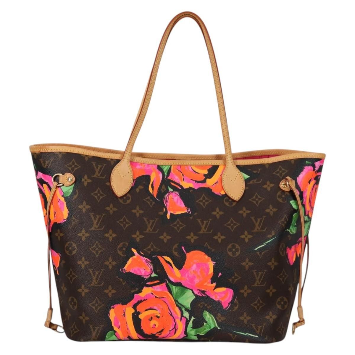 Louis Vuitton Louis Vuitton Neverfull Tote Limited Edition Monogram Roses Size ONE SIZE - 2 Thumbnail