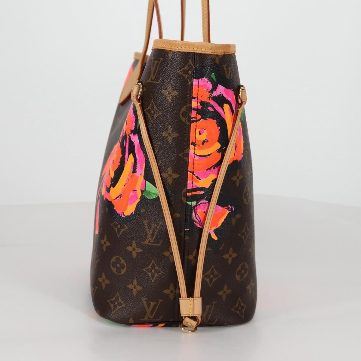 Louis Vuitton Louis Vuitton Neverfull Tote Limited Edition Monogram Roses Size ONE SIZE - 3 Thumbnail