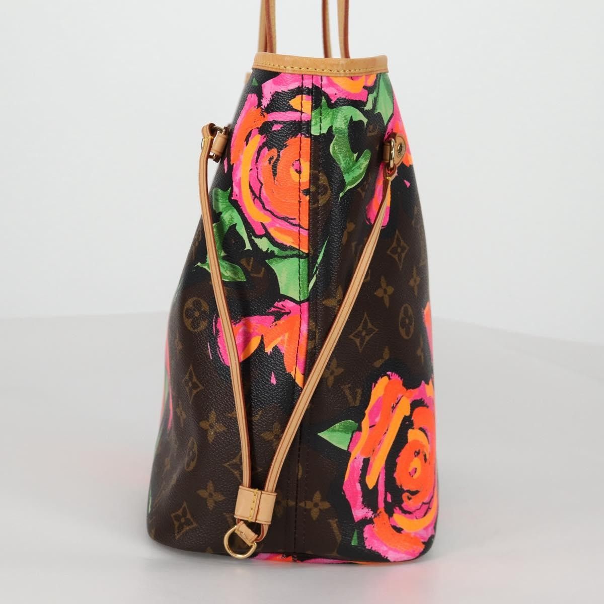 Louis Vuitton Louis Vuitton Neverfull Tote Limited Edition Monogram Roses Size ONE SIZE - 4 Thumbnail