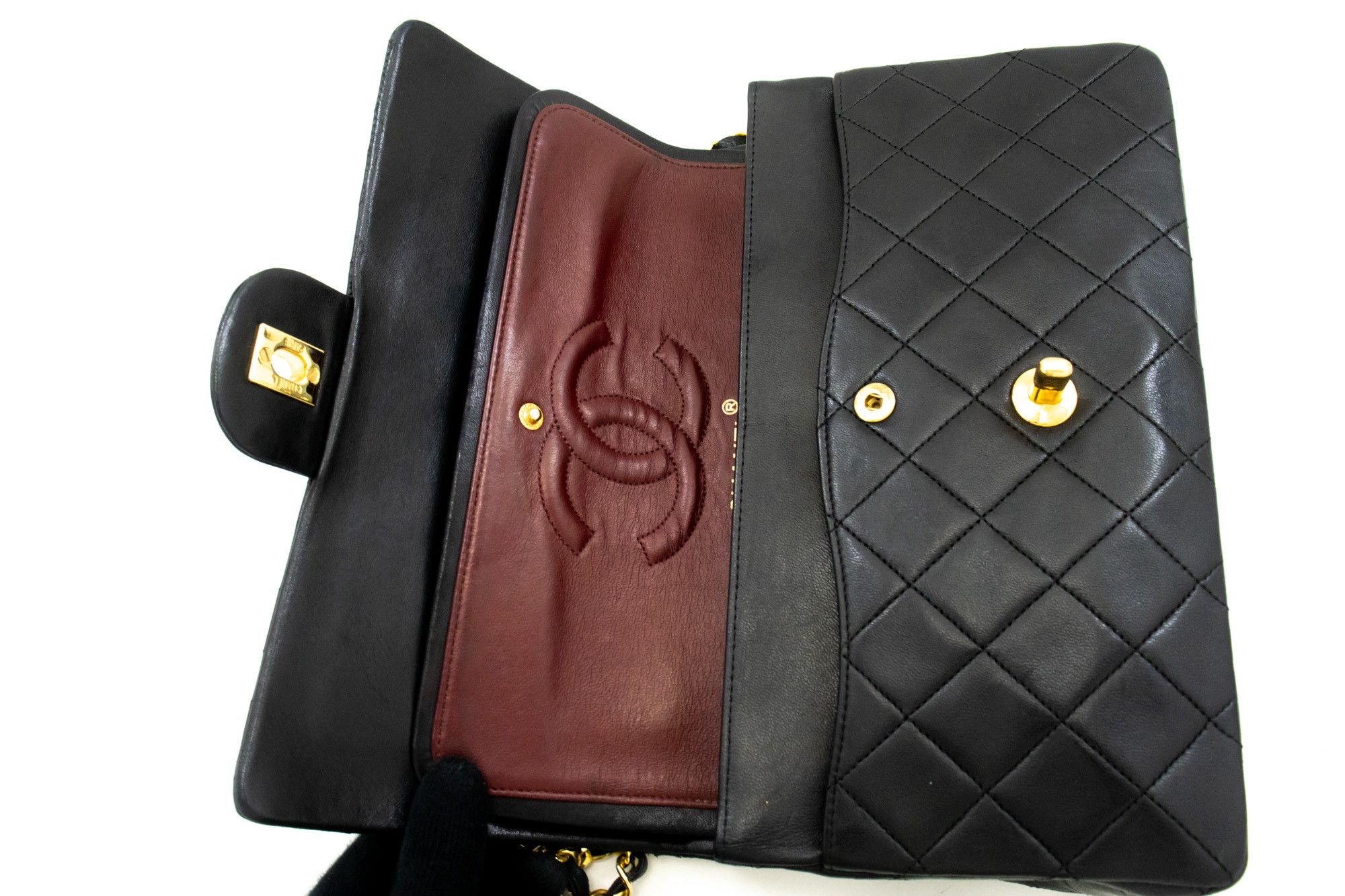 Chanel Chanel Timeless - Classic Double Flap Bag Pleated Chevron Calfskin Size ONE SIZE - 9 Thumbnail