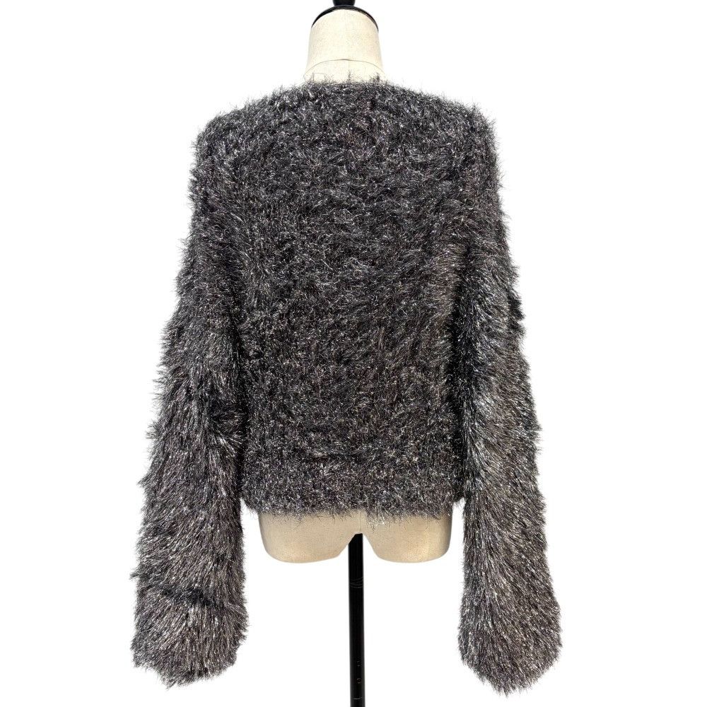 Other Other COLUMN PERMANENT Shaggy Short Lame Knit Sweater Others Tops DUTY FREE for USA Size ONE SIZE - 4 Thumbnail