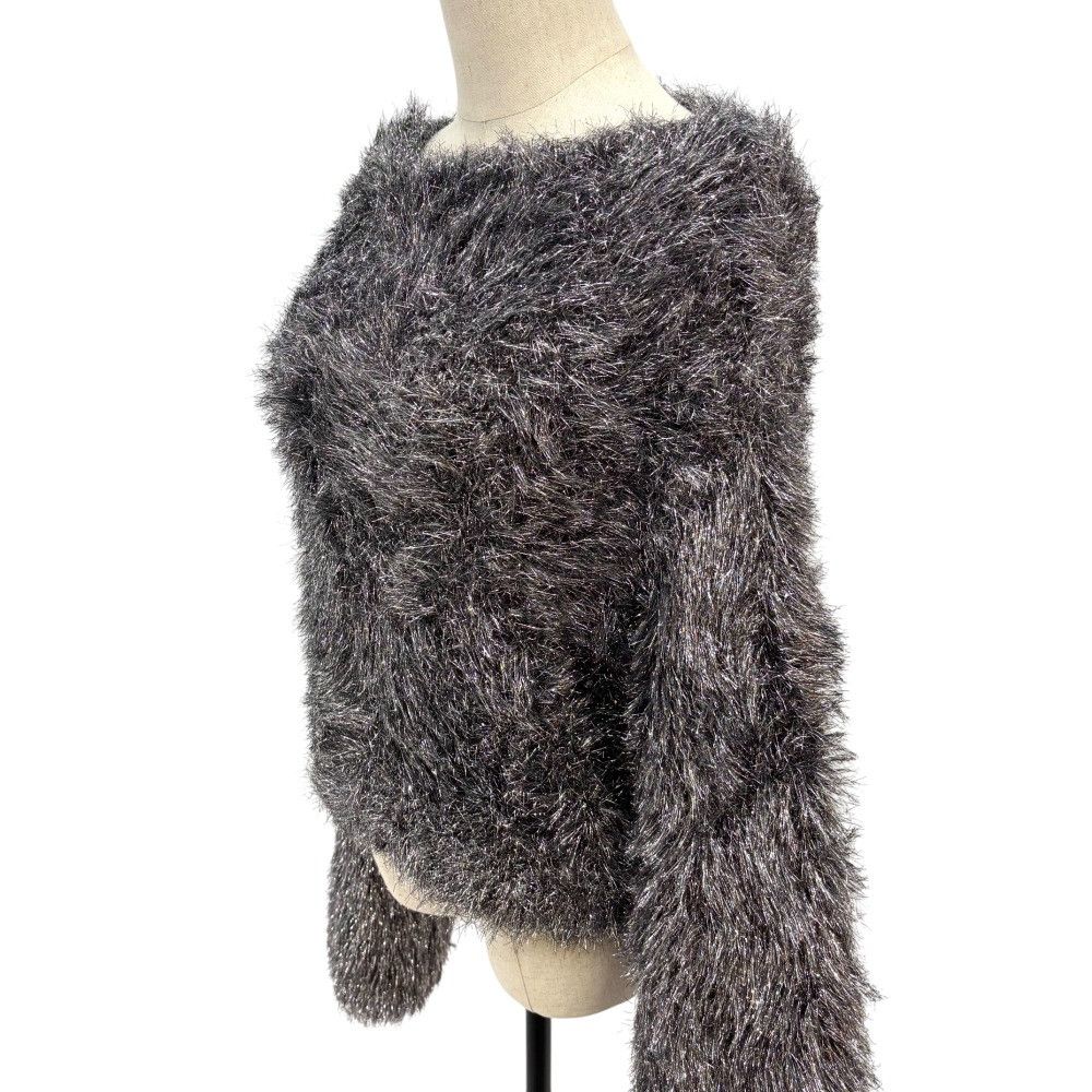 Other Other COLUMN PERMANENT Shaggy Short Lame Knit Sweater Others Tops DUTY FREE for USA Size ONE SIZE - 2 Thumbnail