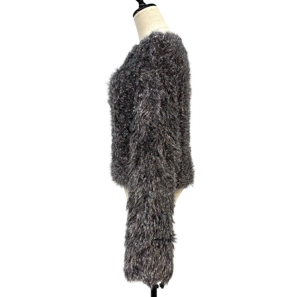 Other Other COLUMN PERMANENT Shaggy Short Lame Knit Sweater Others Tops DUTY FREE for USA Size ONE SIZE - 3 Thumbnail