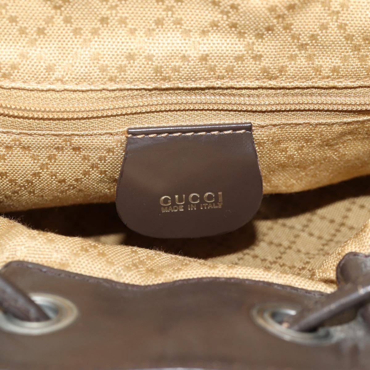 Gucci Gucci Vintage Bamboo Sling Backpack Nylon Size ONE SIZE - 6 Thumbnail