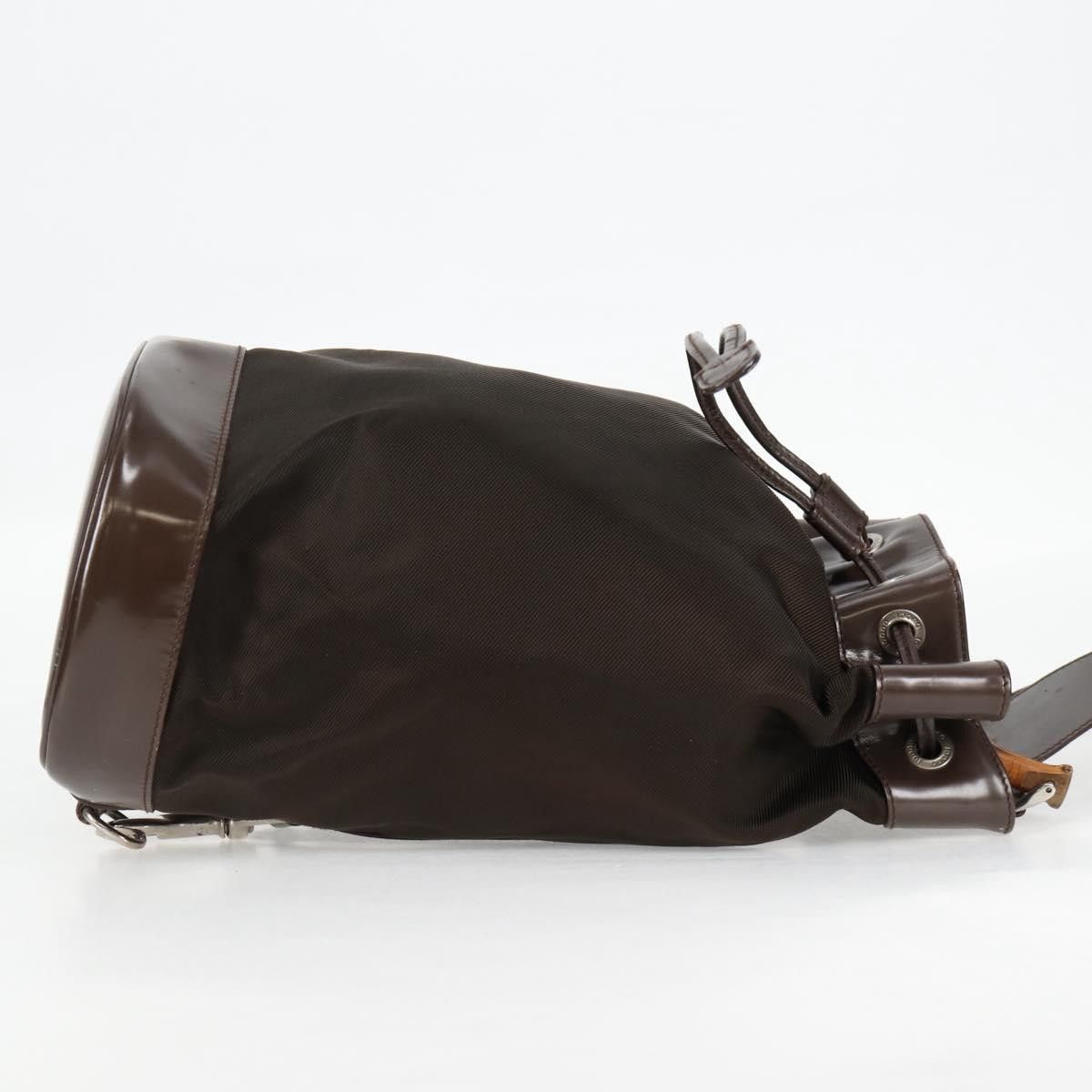 Gucci Gucci Vintage Bamboo Sling Backpack Nylon Size ONE SIZE - 5 Thumbnail