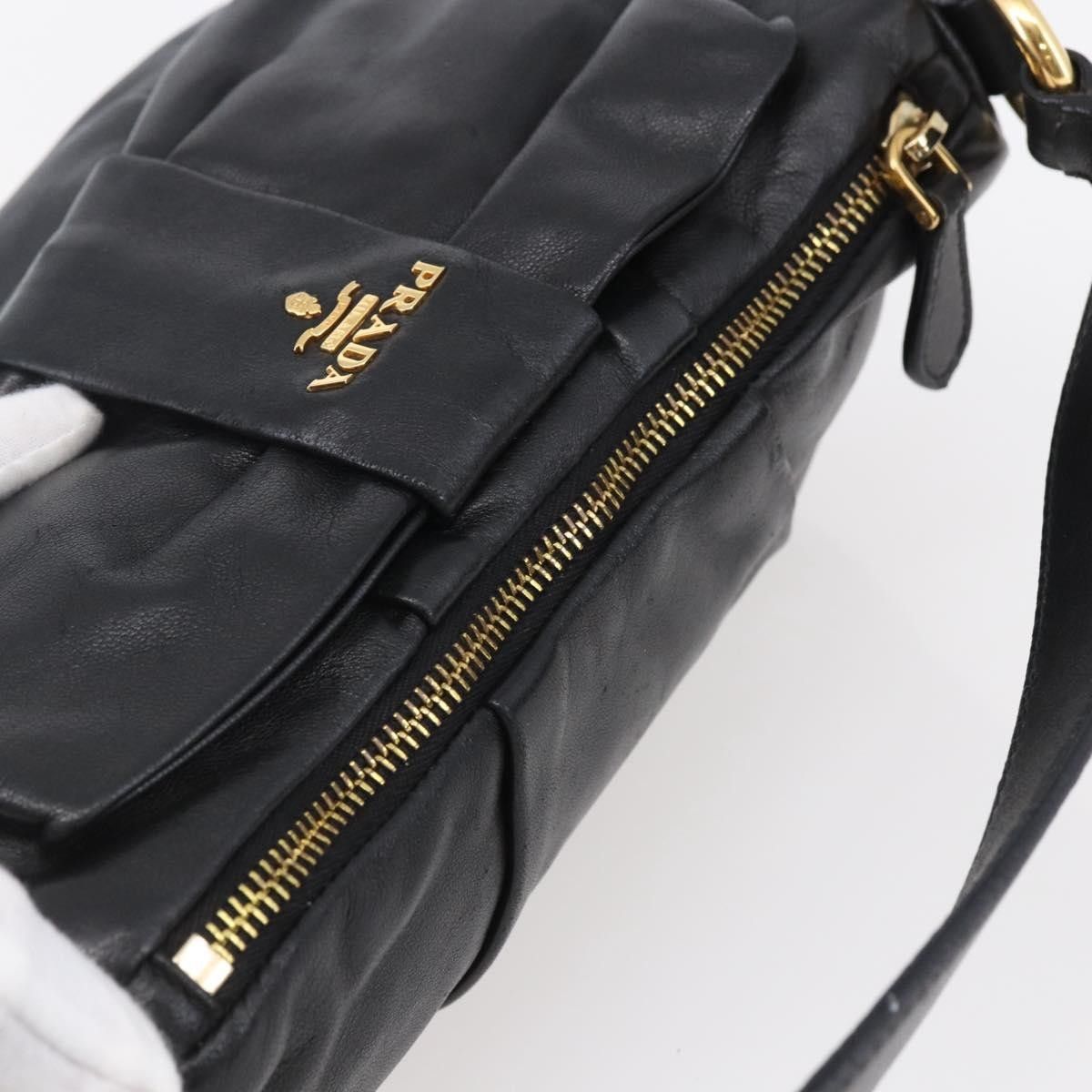 Prada Prada Bow Tote Nappa Leather Size ONE SIZE - 18 Thumbnail